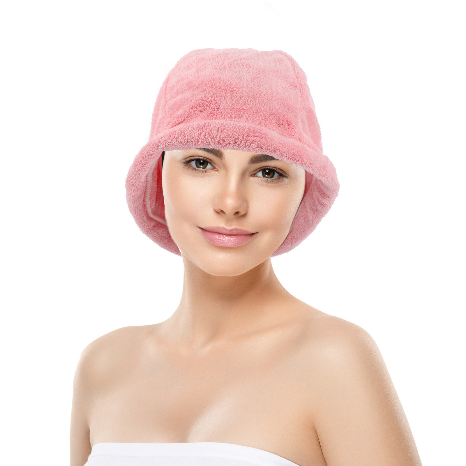 Coral Fleece Hair Drying Cap Q - Spa Towel 评论和价格
